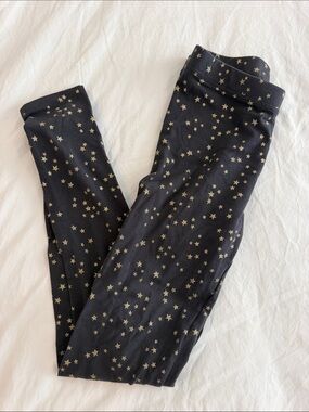 Crewcuts Black Star Print Full-Length Leggings